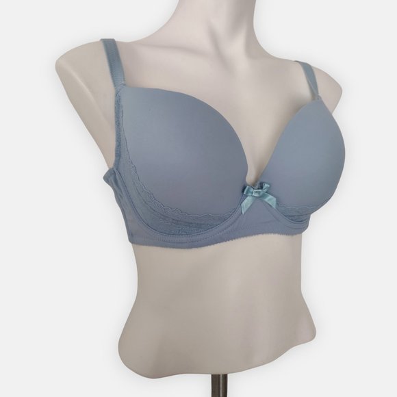 Adore Me Blue Lined Underwire Contour Full Coverage Bra 38D NWOT - Picture 3 of 11
